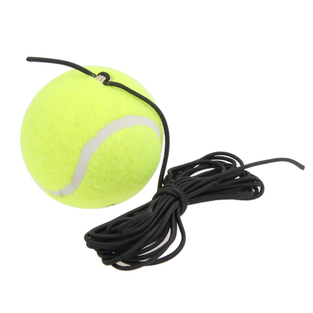 المضرب المحمولة تنس المدرب استبدال تنس الكرة مع سلسلة المطاط الصوف تدريب التنس الكرة