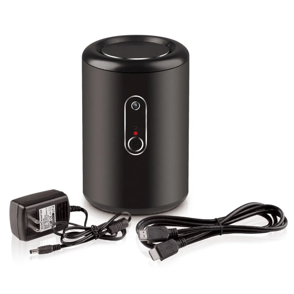 Windows 10 Wifi Mini PC Host 32G Memory Bay Trail CR 2.4G WIFI with Built-in for MIC Camera Main Host EU Plug Black Wholesale