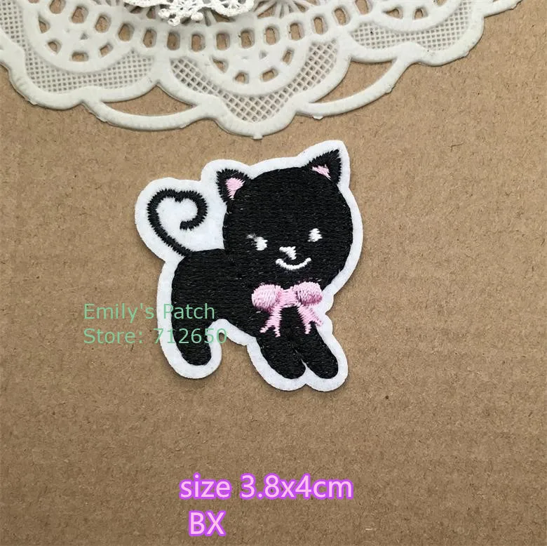 10 pcs of style 4 10 шт. милый Кот Вышитые термонаклейки аппликация с мультяшными мотивами вышивка заплатки Аксессуары Сделай Сам - Цвет: 10 pcs of style 4