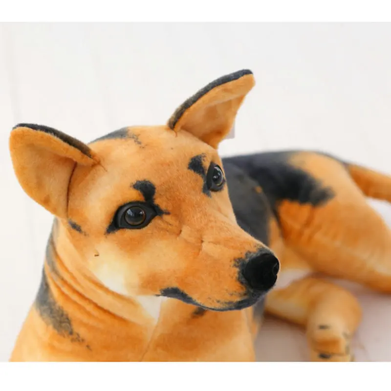30-90 см гигантская собака плюшевая игрушка реалистичные мягкие животные немецкая армейская собака овчарка плюшевая имитация домашних собак игрушки подарок для детей