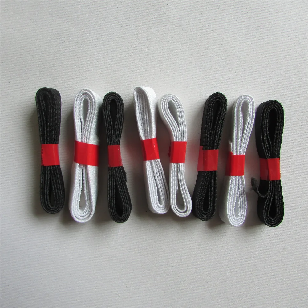 

black and white elastic cord clothing accessory 8pcs/1 packet length 80cm breadth 2 root 1.5cm 6 root 1cm 1box sell