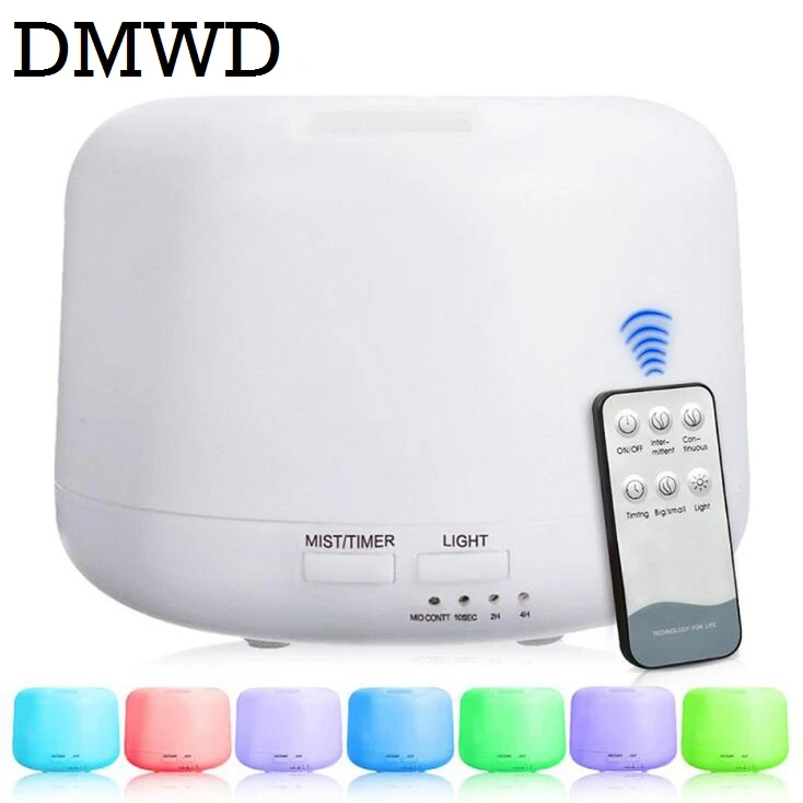 

DMWD Aroma Ultrasonic Humidifier electric essential oil diffuser fogger mini mist maker remote Control air purifier 110V 220V EU