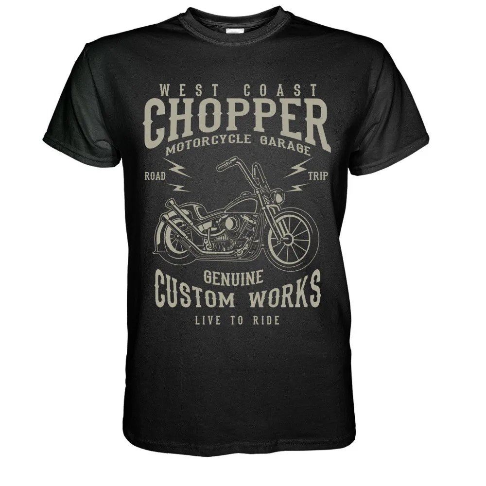 West Coast Chopper винтажная Байкерская футболка на заказ Bopper Krad S-3Xltop качество мужская летняя футболка Мода