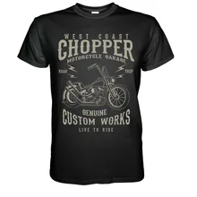 West Coast Chopper винтажная Байкерская футболка на заказ Bopper Krad S-3Xltop качество мужская летняя футболка Мода