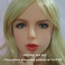 solid silicone sex doll head,love dolls metal skeleton,realistic oral depth 13 cm,Fit body height:153,156,158,161,163,168cm