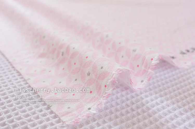 160x50 см кораллово-розовый цвет система основы дрожащая точка Бар Чистый хлопок саржа Одежда Ткань ручная Подкладка