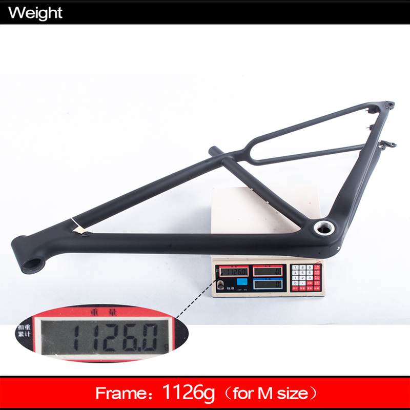 Flash Deal Free shipping 29er T800 Full Carbon Mountain Bike frame 148*12mm MTB BOOST carbon bicycle frame Bicycle parts BSA 3