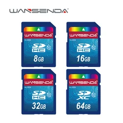 Wansenda tarjeta SD de tamaño completo para cámara digital, tarjeta de memoria flash de 8GB, 4GB, 64GB, 32GB, 16GB, universal, gran oferta