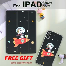 Черный Ракетно собака откидная крышка для iPad Pro 9,7 Air 3 10,5 11 мини-платье на возраст 1, 2, 3, 4, 5, планшетный чехол Мягкая задняя крышка для iPad 9,7