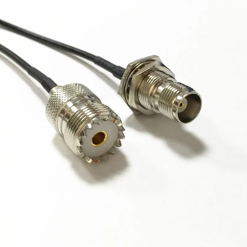 

WIFI antenna adapter UHF  Female Jack  SO239 Switch TNC  Female bulkhead pigtail cable RG174 Wholesale 20CM 8"