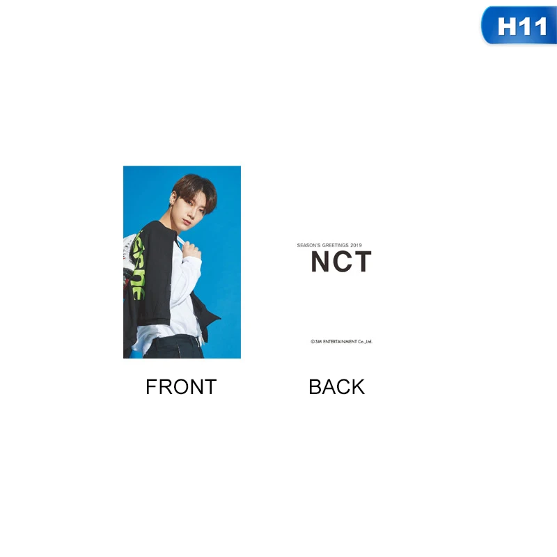 1 шт. KPOP NCT U 127 Empathy альбом Taeyong Mark автограф Фотокарта бумажные карты плакат - Цвет: H11