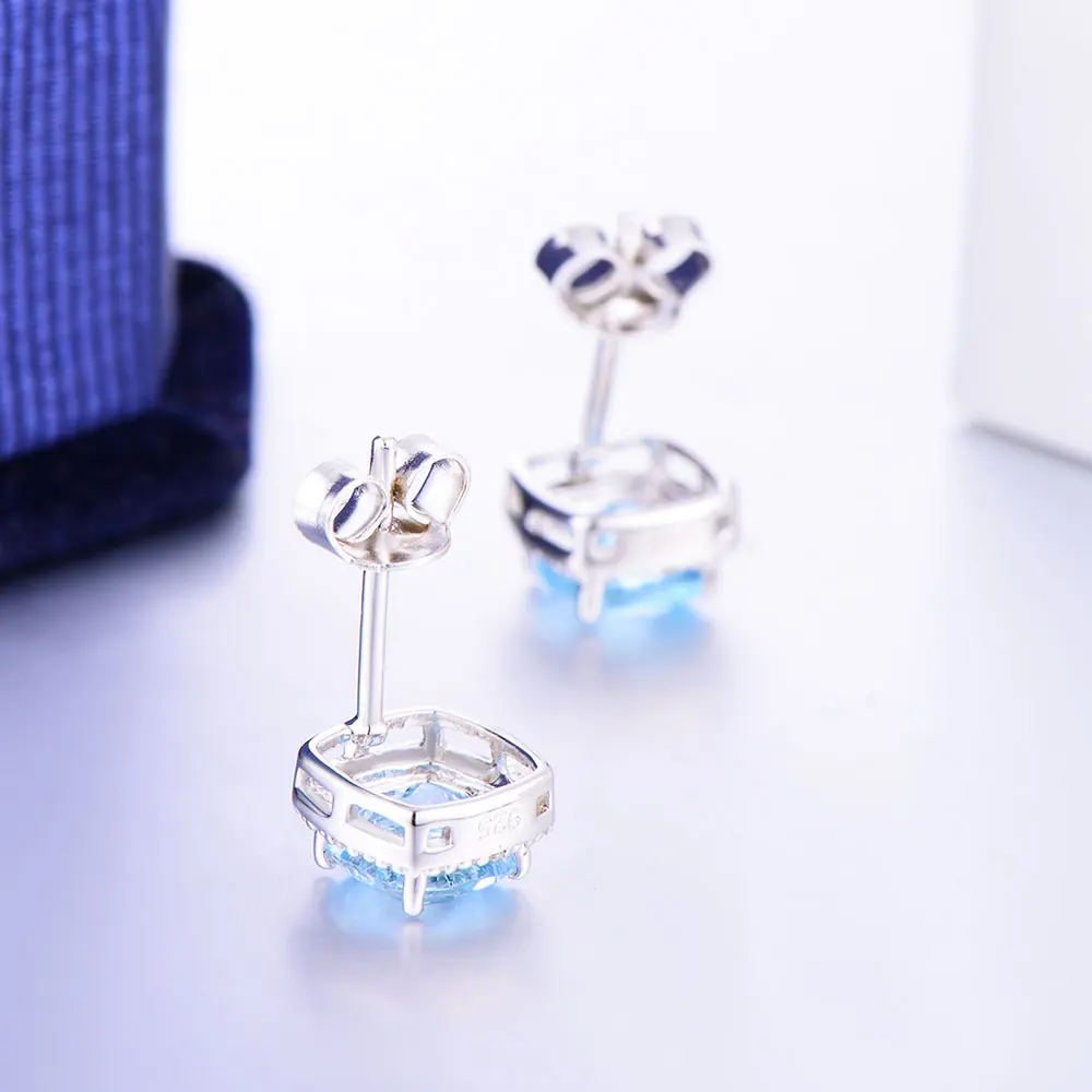 silver blue topaz earrings CASE03417SC-1 (4)