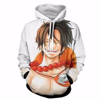 

2018 NEW FASHION MEN WOMEN One Piece cartoon Smiley 3D print Hoodie Sweatshirts Pullovers Autumn Tracksuit Loose Thin Hoody