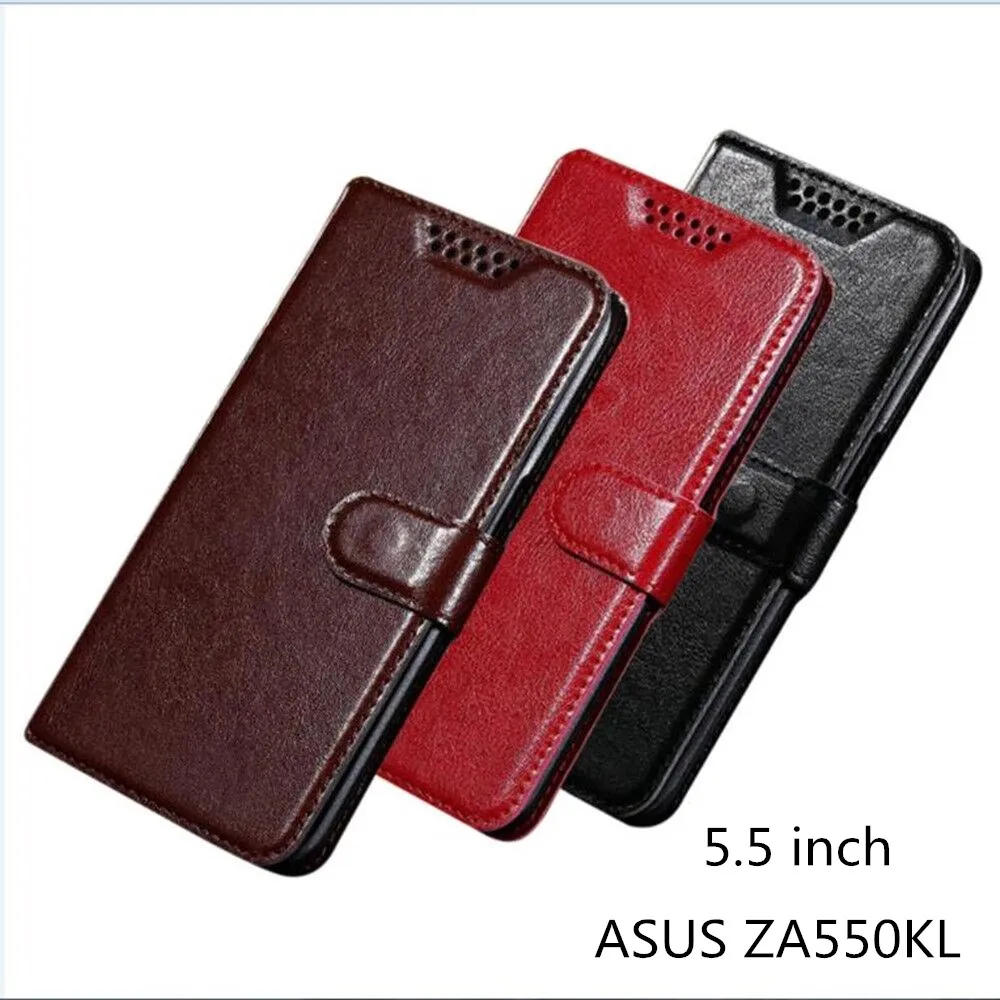 

For Asus ZenFone Live L1 ZA550KL Case Flip 5.5 PU Leather Cover Phone Case For ASUS ZA550KL ZA ZA550 550 550KL KL X00RD Case