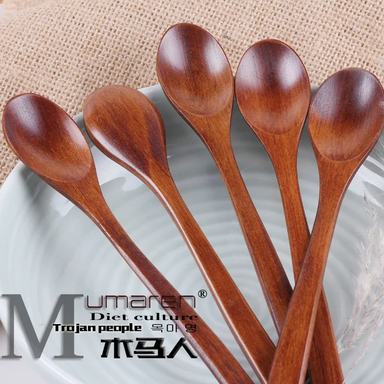 5pcs Wholesale brand wooden spoon Korean tableware spoon spoon gift