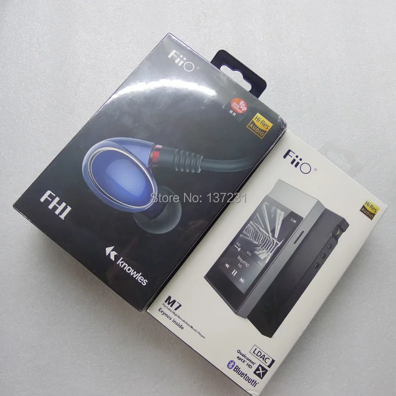 Fiiomp3 player m7, fone de ouvido fh1, bluetooth aptxhd ldac, hires