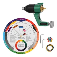 Татуировка роторная профессиональная машина пистолет ручка комплект машины с цветной Органайзер в виде колеса Pro двигатель тело искусство