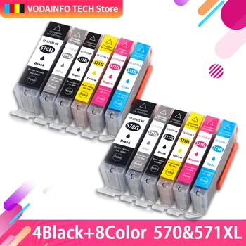

12 PCS Cartridge Replacement for Canon PGI570 PGI-570 PGI 570 XL Ink Cartridge for MG7750 7751 6850 MG7752 7753 Printer