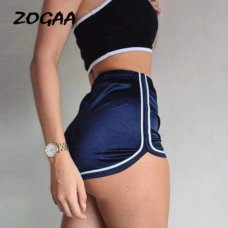 

Hot 2018 Women Shorts Summer Silk Slim Beach Casual White Egde Shorts Hot High Waist Shorts Harajuku Plus Size
