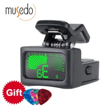 Musedo T11 точный глубиномер хроматический/гитара/бас/скрипка/Укулеле тюнер точная настройка вибрацией с 3 кликами