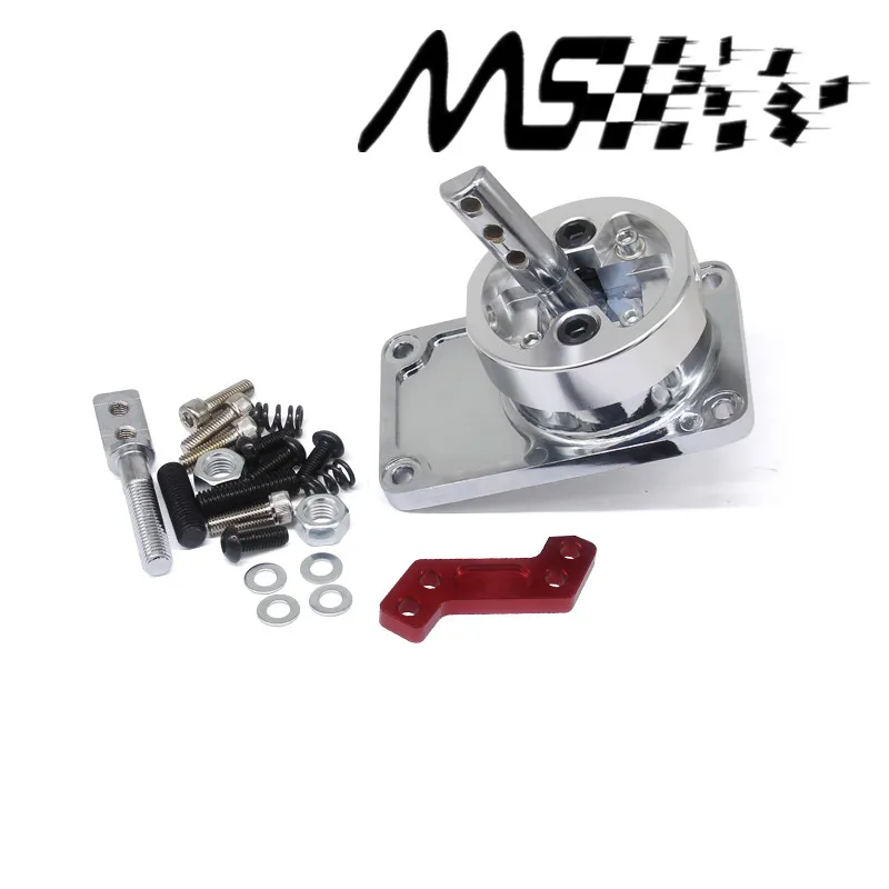 Stormcar Алюминиевый Гонки SHORT THROW SHIFTER для 83-04 FORD MUSTANG T5 T-45 W/OD Серебряный - Цвет: Красный