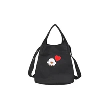 Складная Ретро сумка для покупок, холщовая Женская многоразовая сумка для покупок, холщовые сумки-шопперы для женщин Coisas Fofas, белая большая сумка для покупок 5Z015