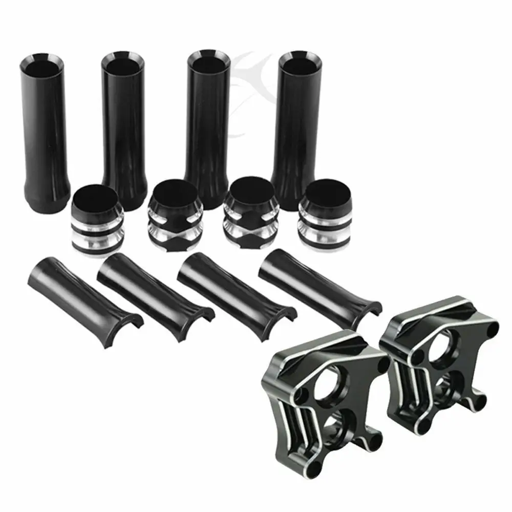 

Aluminum Black Front Rear Pushrod & Lifter Cover For Harley Electra Glide Bob Twin Cam Fatboy 1999-2017