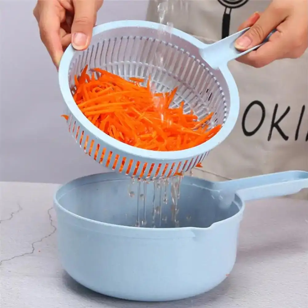 Многофункциональный овощерезки резак для фруктов ручной прочный пшеничной соломы картофеля моркови лук Терка Слайсеры полоски кухонный инструмент