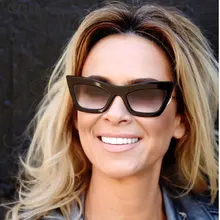 Сексуальные солнцезащитные очки кошачий глаз для мужчин и женщин, модные очки UV400, винтажные очки 45716