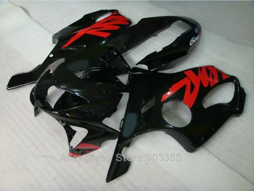 Черно красный Обтекатель Для HONDACBR 600 F4 1999 2000 99 00 (инъекция) cbr комплект обтекателей