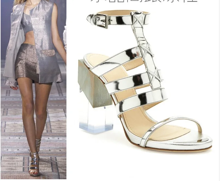 sparkly gladiator heels
