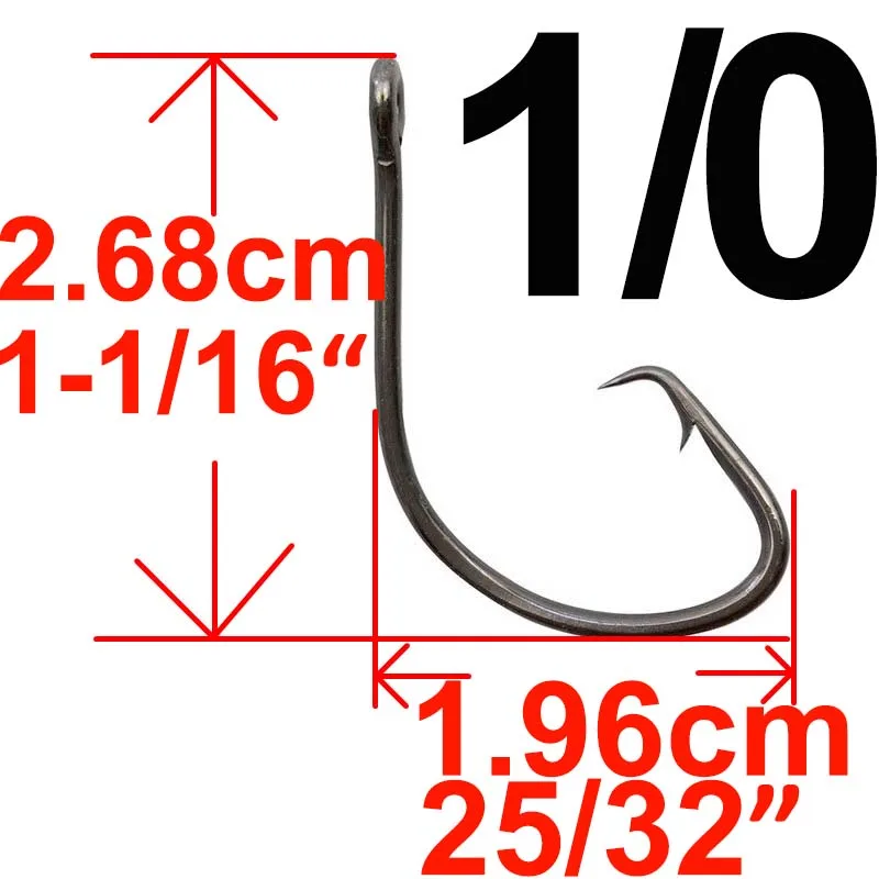 20 шт. офсетный спортивный круглый рыболовный крючок Карп Рыболовный крючок джиг большой колючий крючок Высокоуглеродистая сталь - Цвет: 1l0