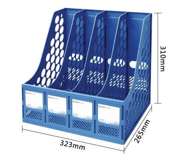 Comix B2174 Экономичные держатели для файлов, держатели документов 4 решетки, лоток для файлов Цвет: синий, серый, цвет случайный