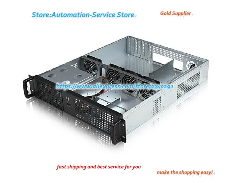  Chasis de ordenador Industrial 2U 2U componentes de chasis de HDD gran posición de potencia