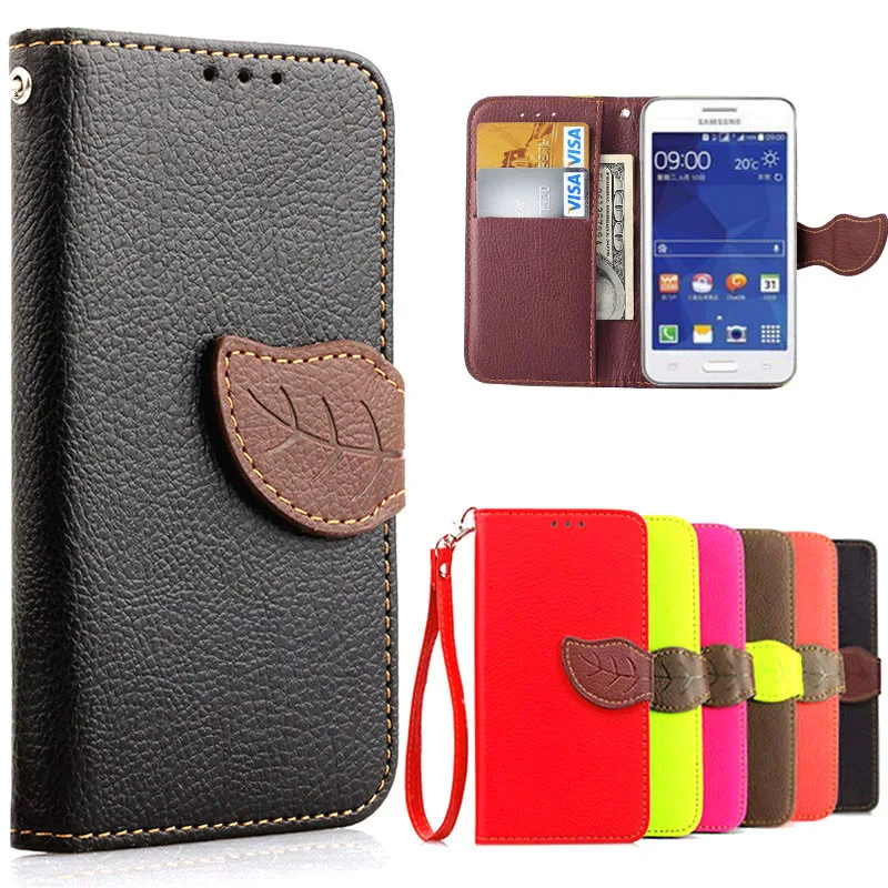 Case for Samsung Galaxy Core 2 G355h SM G355h Core ii G355 Core2 Leather Flip Wallet Mobile