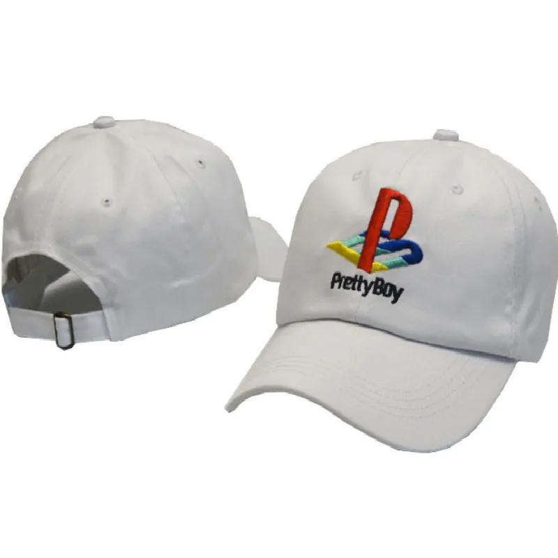Которая в душе непостроенная prettyboy папа шляпа модная вышивка красивая бейсбольная кепка для мальчика хип хоп 6 Панель Бейсболка, шляпа, кепка - Цвет: Белый
