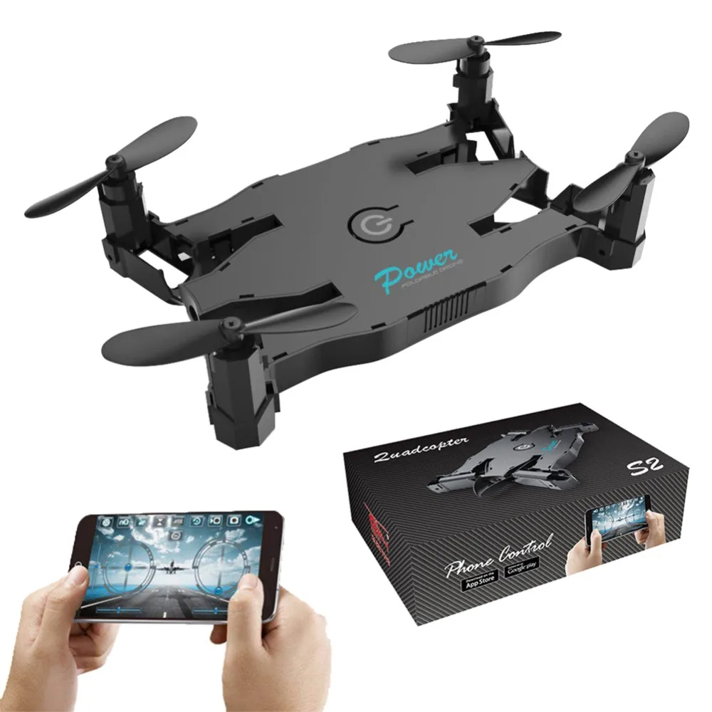 

2018 Quadcopter RC Drone with HD Camera 720P/480P Selfie Foldable drones APP Control Toys