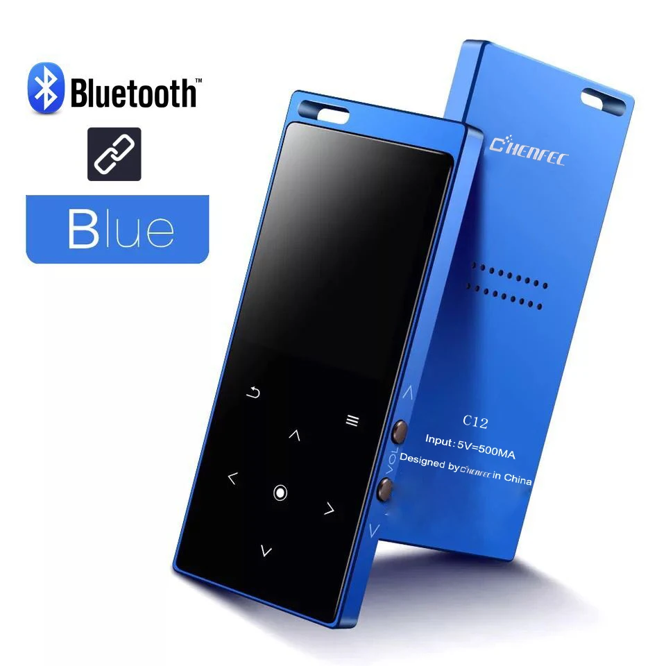 Динамик MP3 сенсорный экран MP3 плеер с Bluetooth 4,0 студенческий Walkman ультра-тонкий дисплей для прослушивания песни текст MP3 плеер иврит