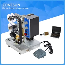 Semi-automatic Electric Hot Stamp Ribbon Code Printer Ribbon Coder HP-241B Color Ribbon Hot Printing Machine,Heat ribbon printer