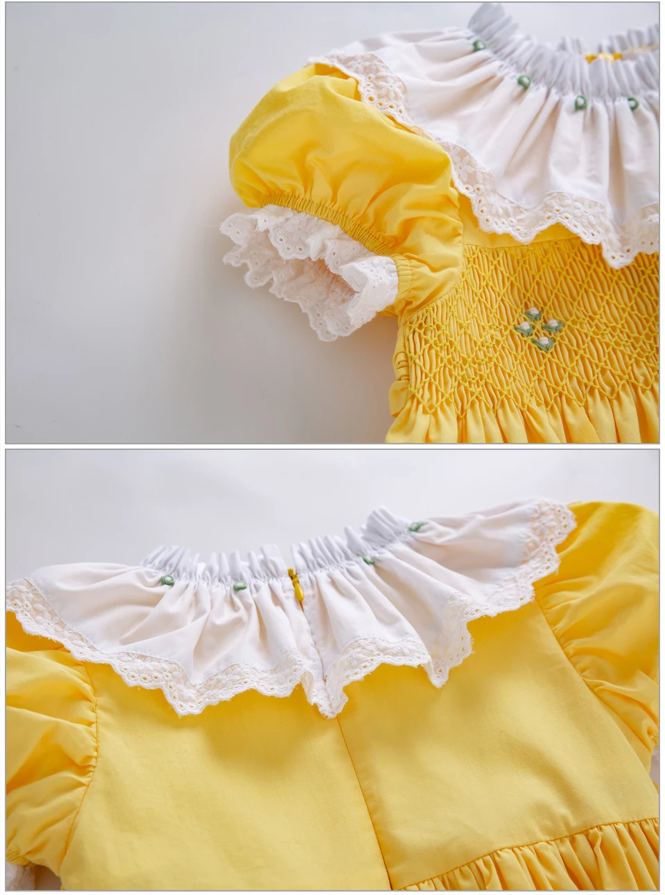 Pettigirl/летние Желтые Вечерние платья со сборками для малышей; пасхальное платье с круглым воротником и оборками для маленьких девочек; G-DMGD201-B489
