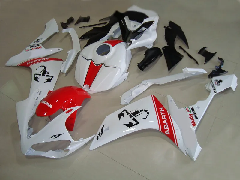 Injection mo обтекатель комплект для YAMAHA YZFR1 07 08 YZF R1 2007 2008 YZF1000 yzfr1 ABS холодный белый