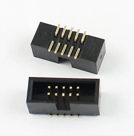 10 шт. SMT Box Header 1,27 мм 2x5 P 10 Pin двойной ряд прямой мужской поверхностного монтажа SMD PCB IDC разъем мужской