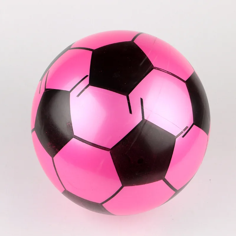 22 см ПВХ футбол детей надувной игрушечный мяч детский сад ПЭТ ФУТБОЛ тренировочное оборудование для футбола случайный цвет