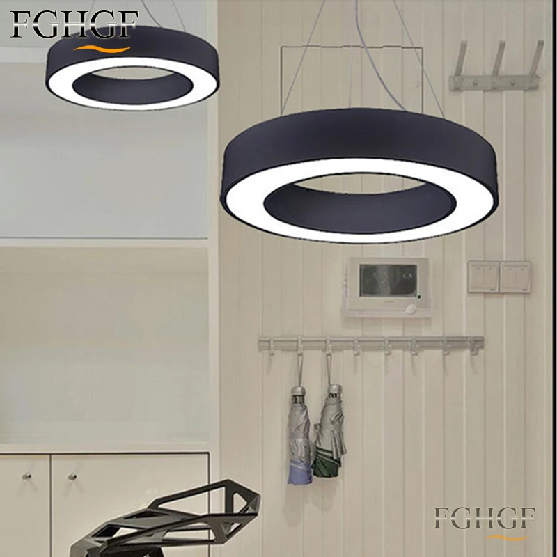 Hanging Modern Led Chandelier Lights For Dining Room Bar suspension Round luminaire suspendu Chandeliers Lamp Lighting Fixtures (12)