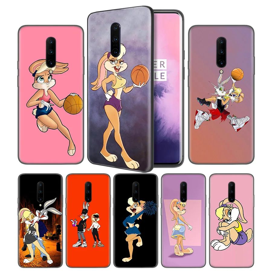 Lola Bunny Soft Black Silicone Case Cover for font b OnePlus b font 6 6T font