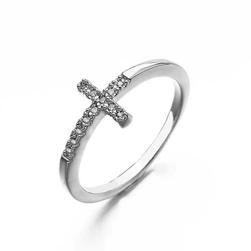 VANAXIN, 925, серебряные кольца с верой, 925 пробы, серебряные ювелирные изделия, подарок на помолвку, прозрачный черный камень CZ, кольца на палец для женщин, коробка - Цвет основного камня: Белый