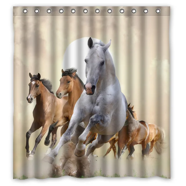 Horse Custom Shower Curtains Custom Design Creative Shower Curtain