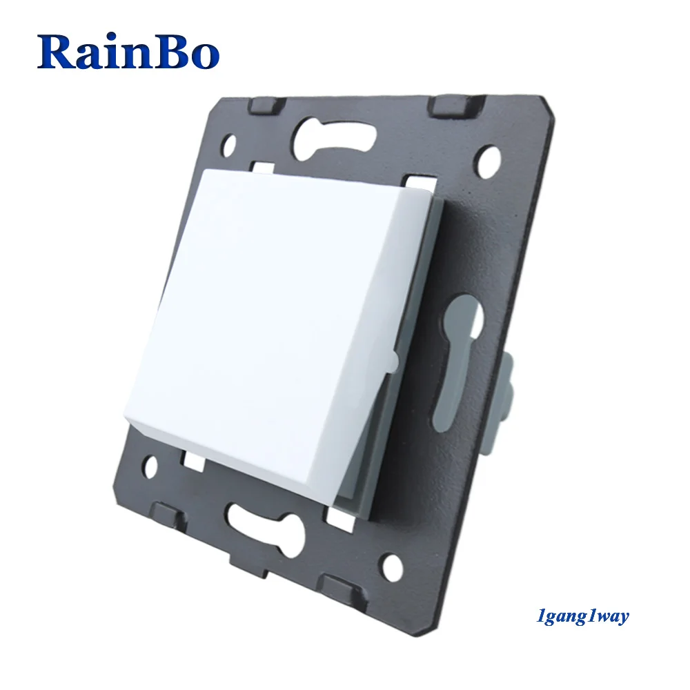 

RainBo 1gang1way-Button switch-Parts Plastic-Materials DIY-Accessory Function-Key Wall-switch EU-Standard A711W/B