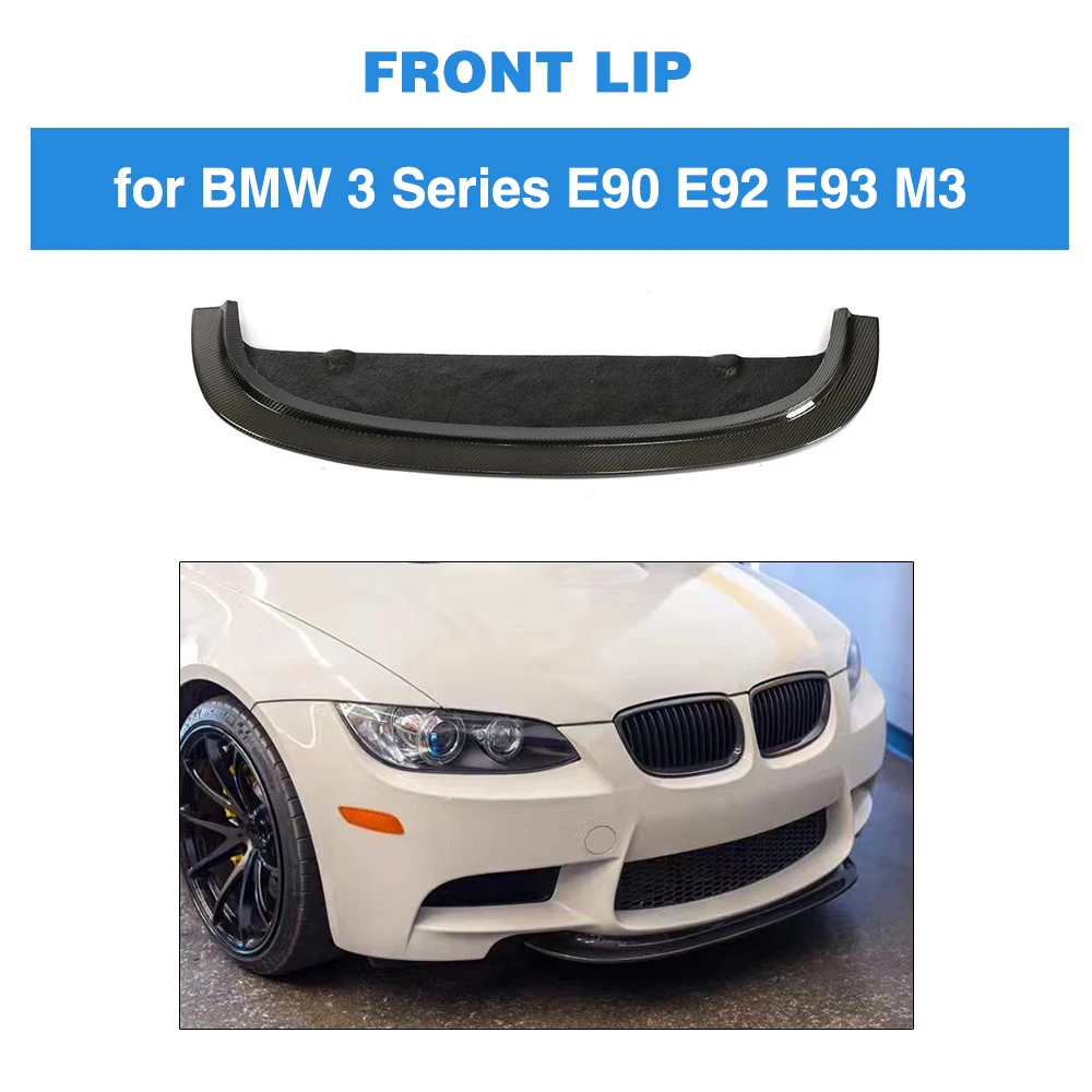 Front Bumper Lip for BMW 3 Series E90 E92 E93 M3 2008 - 2013 Carbon Fiber | Автомобили и мотоциклы
