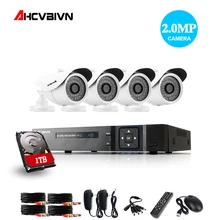 AAHD-NH 1080N 4CH CCTV системы AHD DVR 4 шт. 2.0MP P 1080 P ИК Открытый безопасности камера 36Led HD 3000TVL дома системы скрытого видеонаблюдения